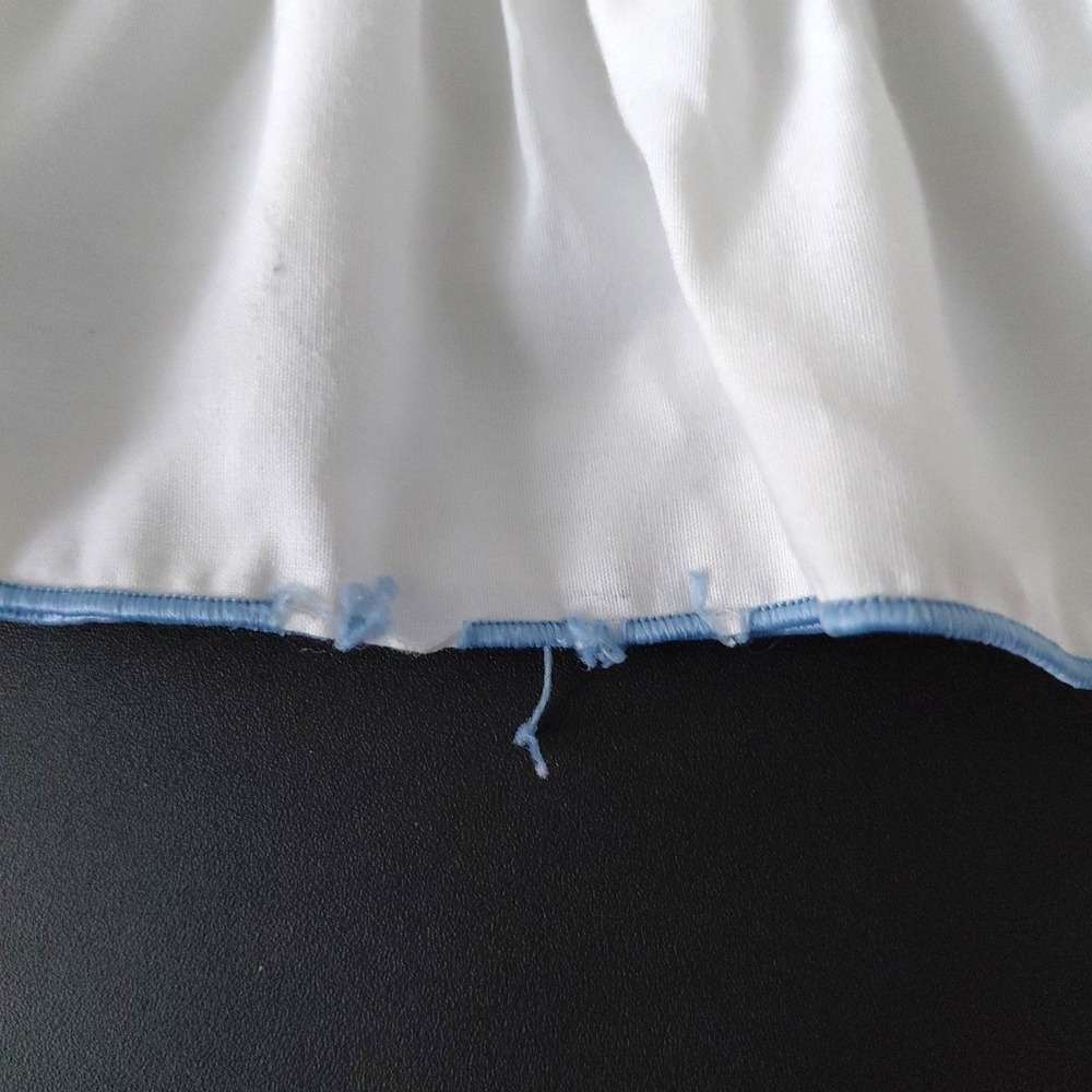 3 VTG  JC Penney Pillowcase 2 KING 1 Twin Ruffle‎ Pink Blue Floral Cottagecore - Picture 6 of 6